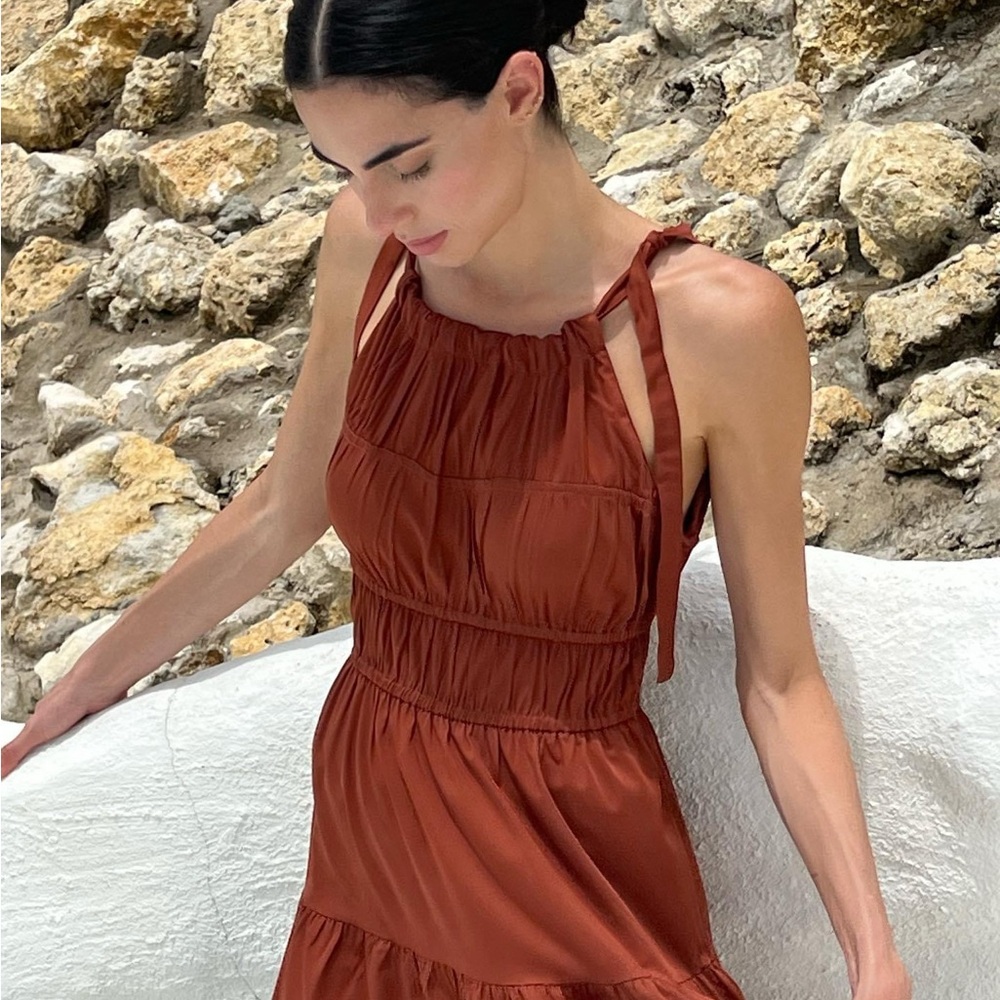 Tiered Halter Dress